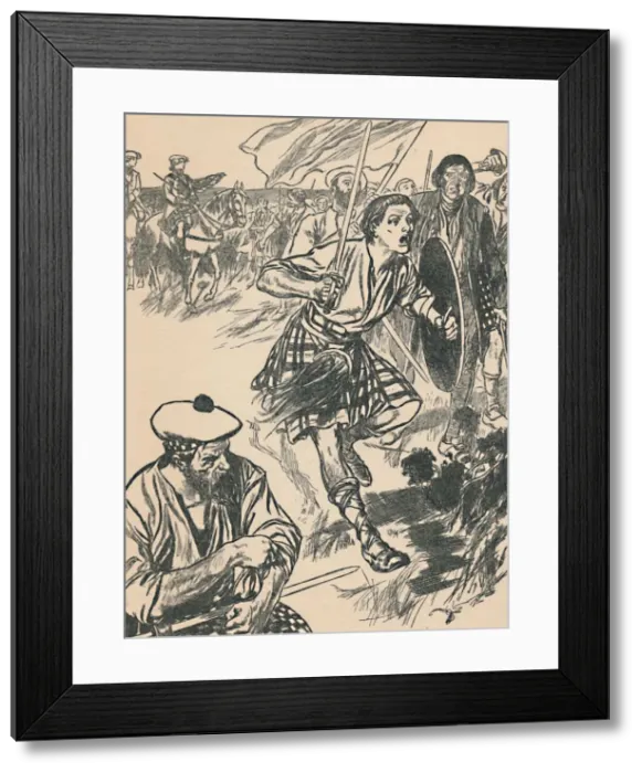 Framed Print : Prince Charlie at the Battle of Culloden, c1907 Framed Print : Prince Charlie at the Battle of Culloden, c1907