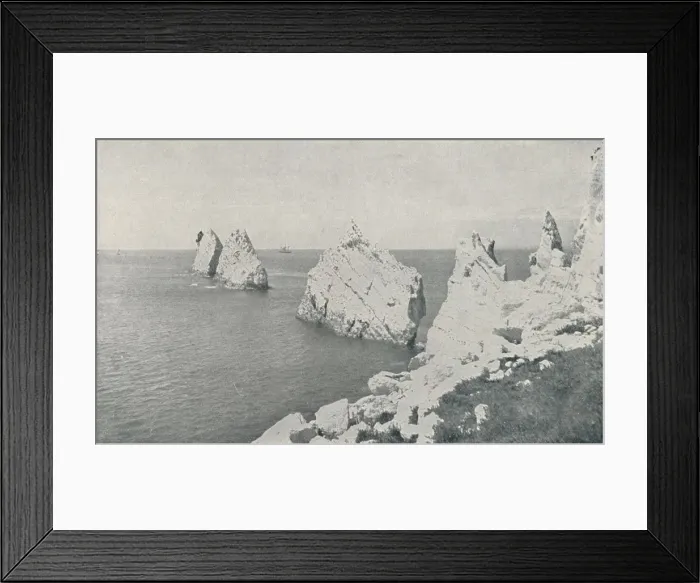 Framed Print : The Needles, 1910. Artist: Photochrom Co Ltd of London Framed Print : The Needles, 1910. Artist: Photochrom Co Ltd of London
