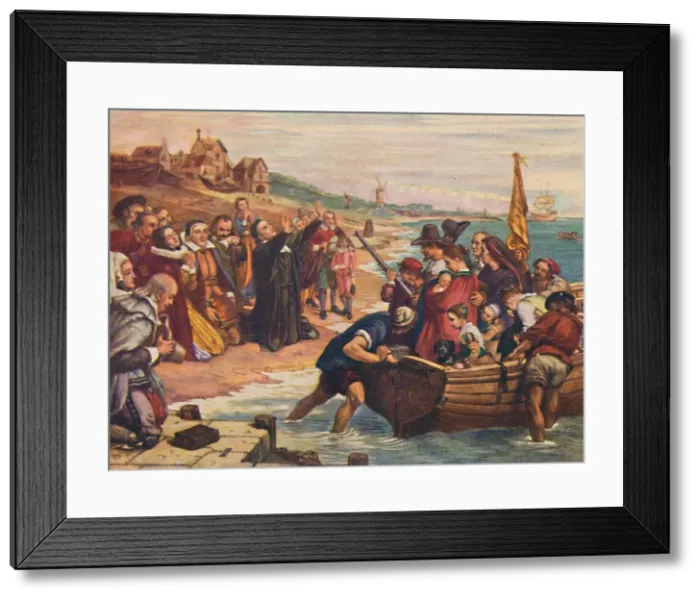 Framed Print : The Pilgrim Fathers, 1916 Framed Print : The Pilgrim Fathers, 1916