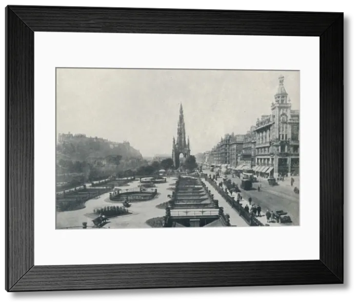 Framed Print : Princes Street, Edinburgh, 1910. Artist: Valentine & Sons Ltd