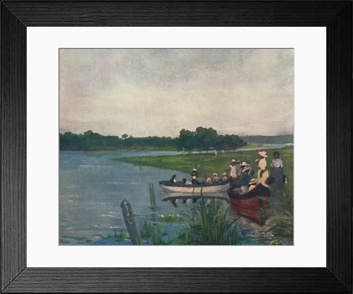 Framed Print : On the Banks of the Parana, 1916. Artist: As Forrest Framed Print : On the Banks of the Parana, 1916. Artist: As Forrest