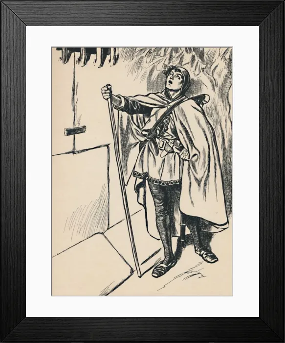 Framed Print : Blondel Sings Beneath Richards Window, c1907 Framed Print : Blondel Sings Beneath Richards Window, c1907