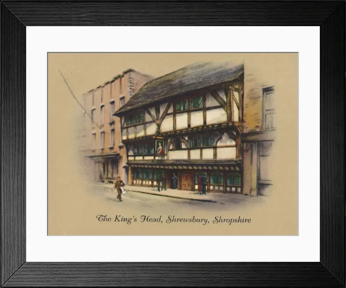 Framed Print : The Kings Head, Shrewsbury, Shropshire, 1939 Framed Print : The Kings Head, Shrewsbury, Shropshire, 1939