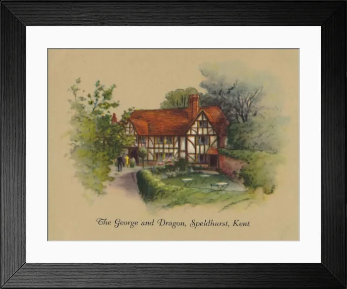 Framed Print : The George and Dragon, Speldhurst, Kent, 1939 Framed Print : The George and Dragon, Speldhurst, Kent, 1939
