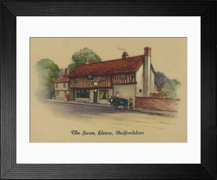 Framed Print : The Swan, Elstow, Bedfordshire, 1939 Framed Print : The Swan, Elstow, Bedfordshire, 1939