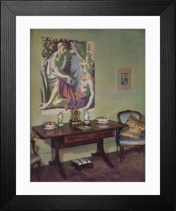 Framed Print : Drawing-room in a London flat decorated by Frankland Dark, F. R. I. B. A. for his own use, c1945 Framed Print : Drawing-room in a London flat decorated by Frankland Dark, F. R. I. B. A. for his own use, c1945