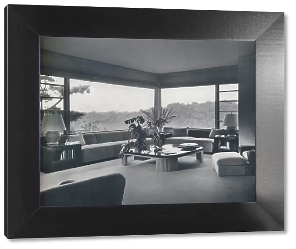 Living-room in Miss Patricia Detrings house in Bel Air, California, c1945