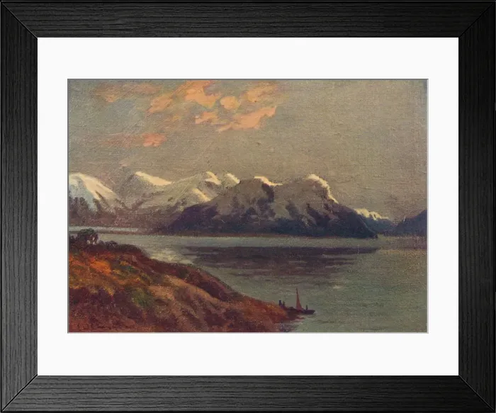 Framed Print : The Strait of Magellan, 1916. Artist: E. W Christmas Framed Print : The Strait of Magellan, 1916. Artist: E. W Christmas