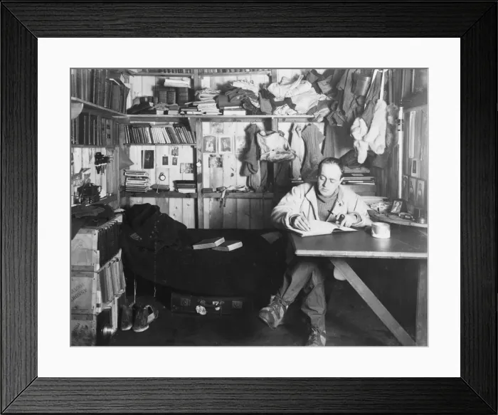 Framed Print : Captain Scott, British polar explorer, in the Antarctic, 1911. Artist: Herbert Ponting Framed Print : Captain Scott, British polar explorer, in the Antarctic, 1911. Artist: Herbert Ponting