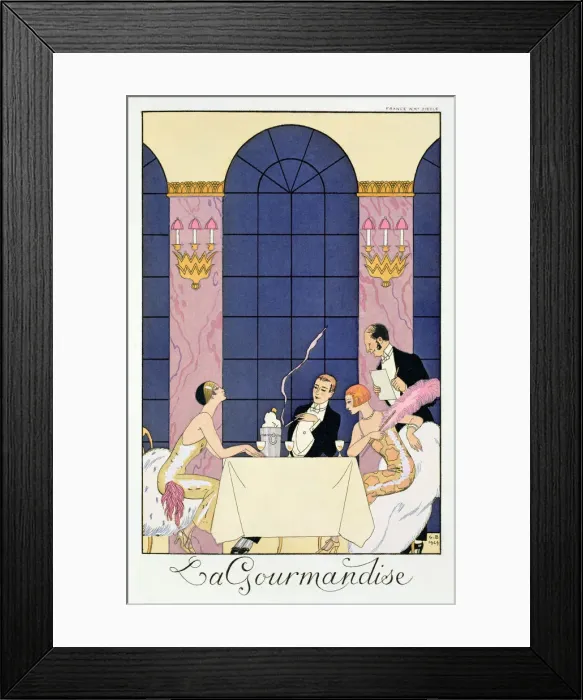 Framed Print : The Gourmands, 1920-1930 Framed Print : The Gourmands, 1920-1930