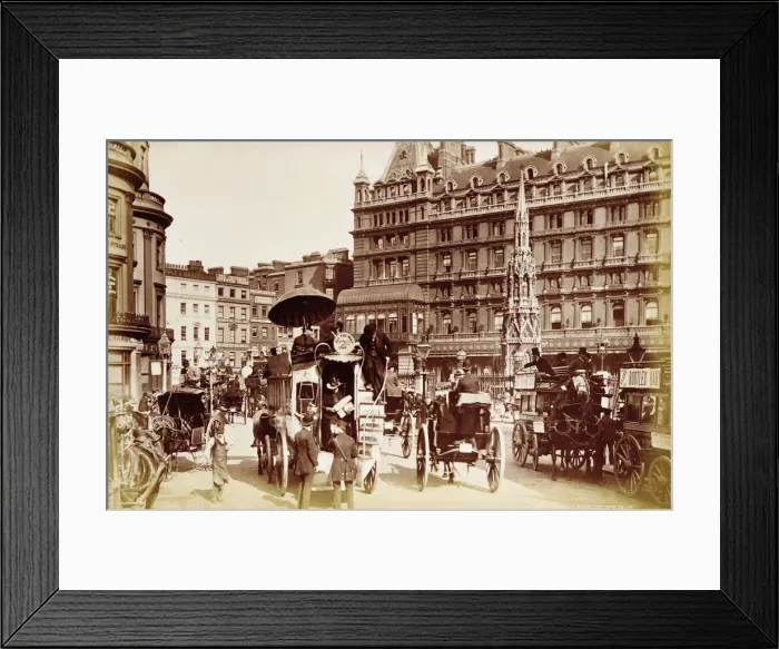 Framed Print : Charing Cross, London, c1900 Framed Print : Charing Cross, London, c1900