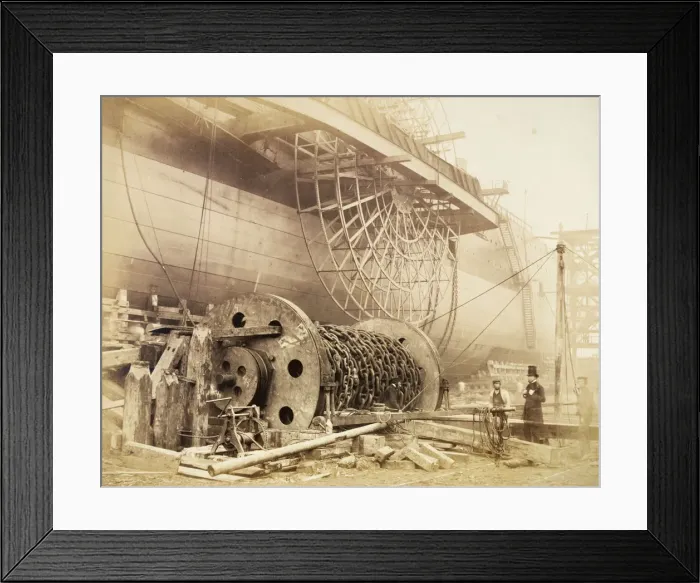 Framed Print : Isambard Kingdom Brunel beside the Great Eastern, c1857. Artist: Robert Howlett Framed Print : Isambard Kingdom Brunel beside the Great Eastern, c1857. Artist: Robert Howlett