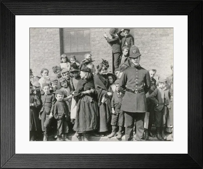 Framed Print : A London policemans funeral, 1894. Artist: Paul Martin Framed Print : A London policemans funeral, 1894. Artist: Paul Martin