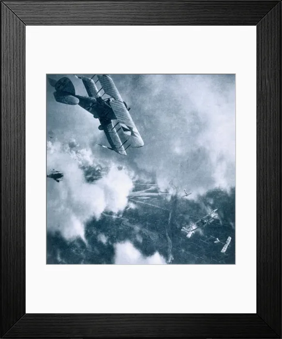 Framed Print : Aerial combat on the Western Front, World War I, 1914-1918 Framed Print : Aerial combat on the Western Front, World War I, 1914-1918