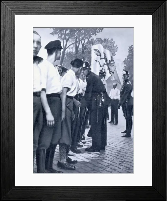 Framed Print : SA members being searched by the police in Berlin, c1920-1933 Framed Print : SA members being searched by the police in Berlin, c1920-1933