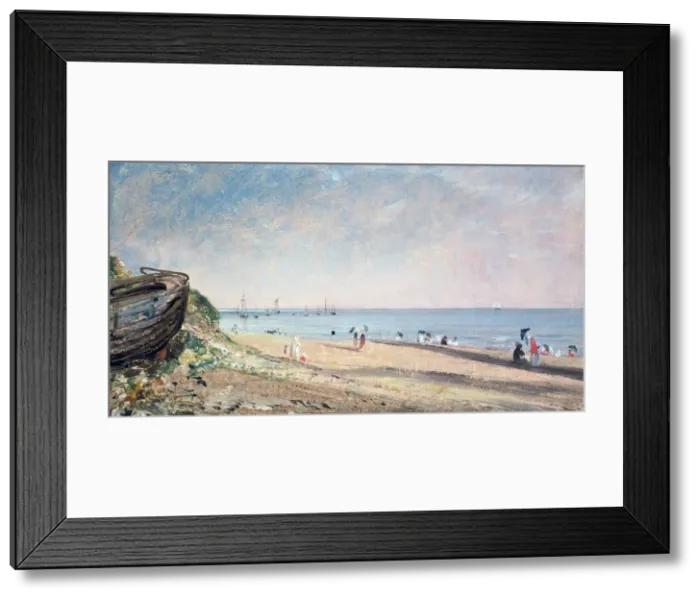 Framed Print : Brighton Beach, 19th century. Artist: John Constable Framed Print : Brighton Beach, 19th century. Artist: John Constable