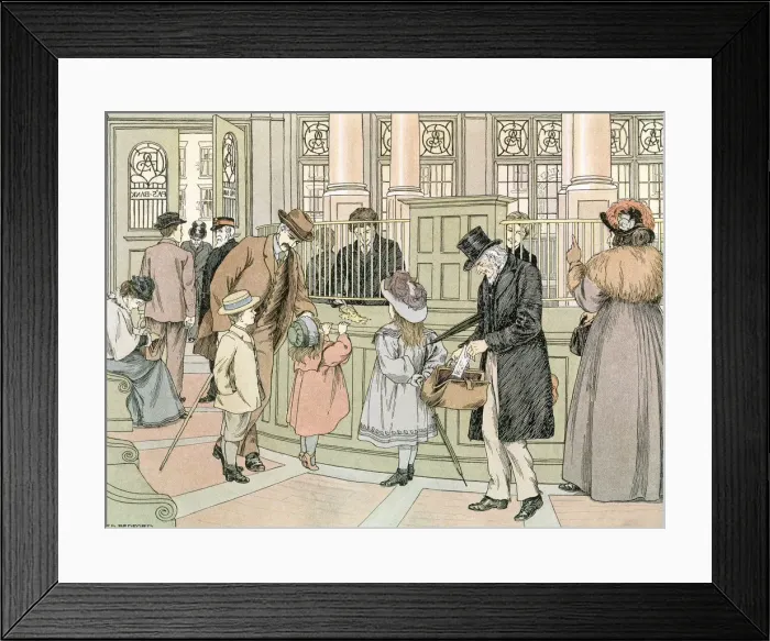 Framed Print : The Bank, 1899. Artist: Francis Donkin Bedford Framed Print : The Bank, 1899. Artist: Francis Donkin Bedford