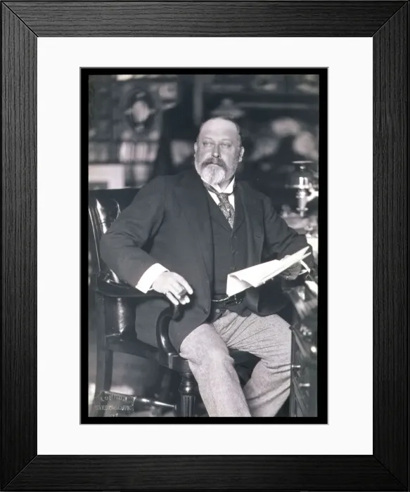 Framed Print : King Edward VII, c1902-1905. Artist: W&D Downey Framed Print : King Edward VII, c1902-1905. Artist: W&D Downey