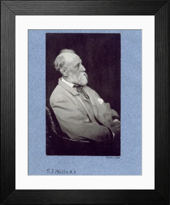Framed Print : George Fraderick Watts, British painter and sculptor, c1880-1904 Framed Print : George Fraderick Watts, British painter and sculptor, c1880-1904