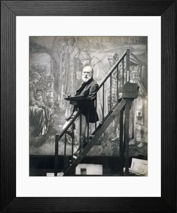 Framed Print : Sir Edward Burne-Jones, English artist, 1890. Artist: Barbara Leighton Framed Print : Sir Edward Burne-Jones, English artist, 1890. Artist: Barbara Leighton