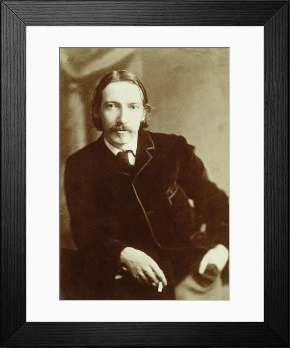 Framed Print : Robert Louis Stevenson, Scottish author, c1870-1894