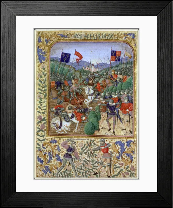 Framed Print : Battle of Agincourt, France, 25 October 1415, (19th century) Framed Print : Battle of Agincourt, France, 25 October 1415, (19th century)