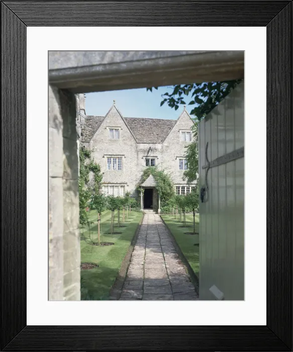 Framed Print : View of the front of Kelmscott Manor, Oxfordshire Framed Print : View of the front of Kelmscott Manor, Oxfordshire