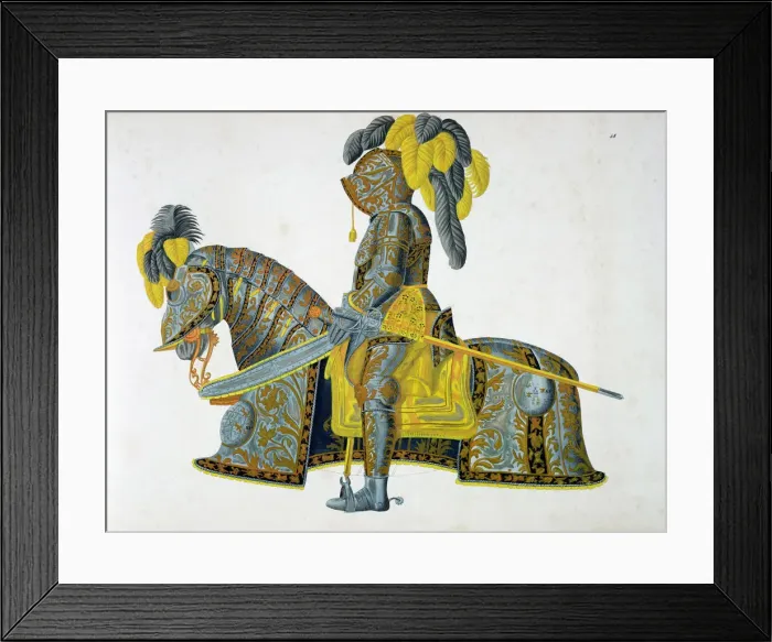 Framed Print : Armour worn by the Elector Christian I, 1842. Artist: Friedrich Martin von Reibisch Framed Print : Armour worn by the Elector Christian I, 1842. Artist: Friedrich Martin von Reibisch