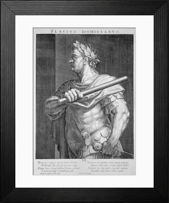 Framed Print : Flavius Domitian, Roman Emperor, (c1590-1629). Artist: Aegidius Sadeler II Framed Print : Flavius Domitian, Roman Emperor, (c1590-1629). Artist: Aegidius Sadeler II