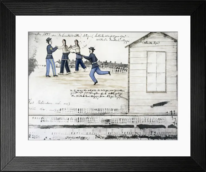 Framed Print : The death of Crazy Horse, Fort Robinson, Nebraska, USA, 1877 (c1900) Framed Print : The death of Crazy Horse, Fort Robinson, Nebraska, USA, 1877 (c1900)