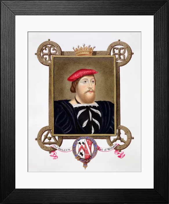 Framed Print : Thomas Boleyn, Earl of Wiltshire, English Tudor diplomat and statesman, (1825). Artist: Sarah Framed Print : Thomas Boleyn, Earl of Wiltshire, English Tudor diplomat and statesman, (1825). Artist: Sarah