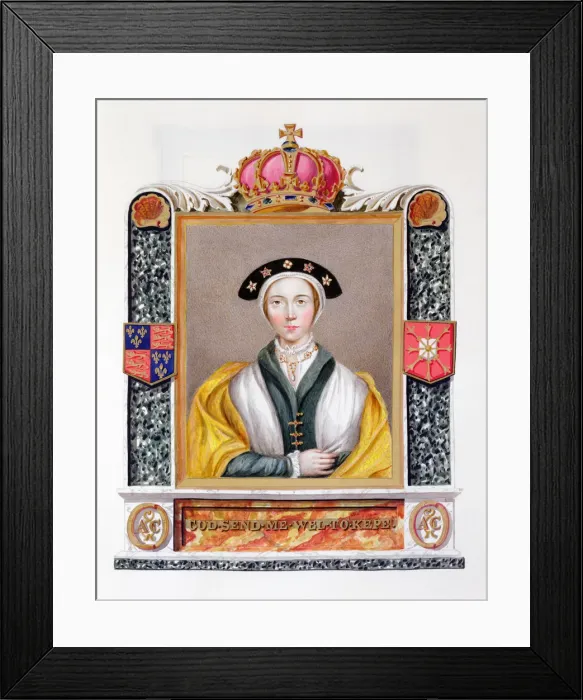 Framed Print : Anne of Cleves, fourth wife and Queen of Henry VIII, (1825) Framed Print : Anne of Cleves, fourth wife and Queen of Henry VIII, (1825)