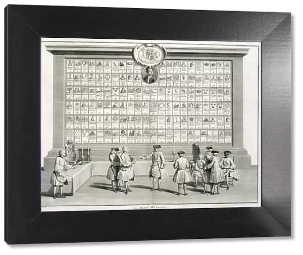 Freemasons, with signs for the various lodges, c1733