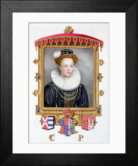Framed Print : Katherine Parr, sixth wife and Queen of Henry VIII, (1825) Framed Print : Katherine Parr, sixth wife and Queen of Henry VIII, (1825)