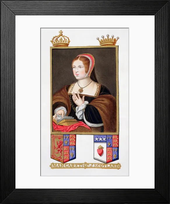 Framed Print : Margaret Tudor, Queen of Scotland, (1825). Artist: Sarah, Countess of Essex Framed Print : Margaret Tudor, Queen of Scotland, (1825). Artist: Sarah, Countess of Essex