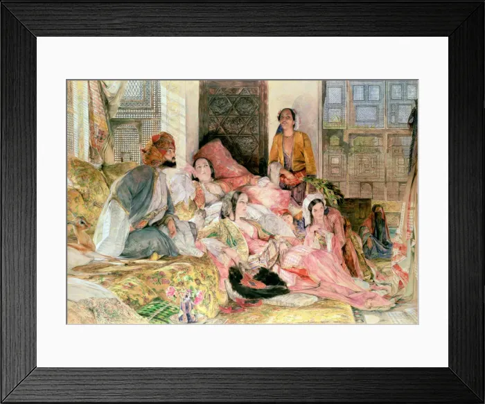 Framed Print : The Harem, c1850. Artist: John Frederick Lewis Framed Print : The Harem, c1850. Artist: John Frederick Lewis