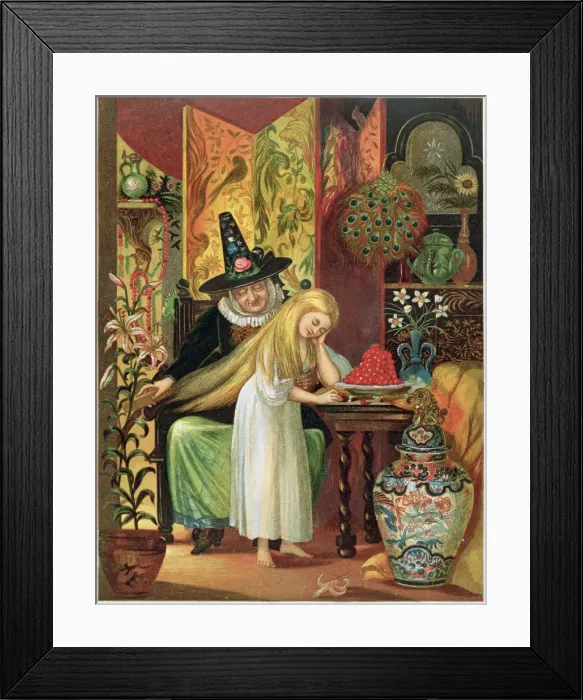 Framed Print : Scene from Hans Christian Andersens fairy tale, The Snow Queen, 1872 Framed Print : Scene from Hans Christian Andersens fairy tale, The Snow Queen, 1872