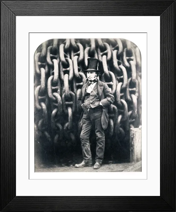 Framed Print : Isambard Kingdom Brunel, British engineer, 1857. Artist: Robert Howlett Framed Print : Isambard Kingdom Brunel, British engineer, 1857. Artist: Robert Howlett
