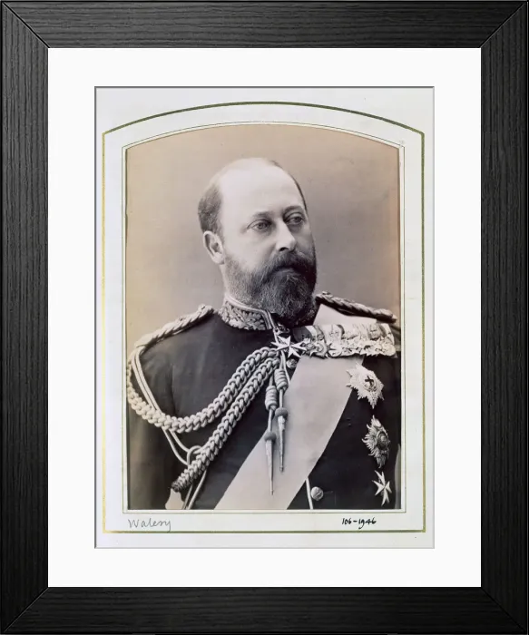 Framed Print : King Edward VII when Prince of Wales, c1884-1898. Artist: Walery Framed Print : King Edward VII when Prince of Wales, c1884-1898. Artist: Walery