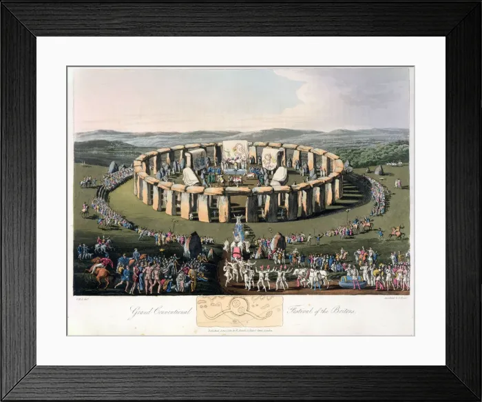 Framed Print : Grand Conventional Festival of the Britons, 1815. Artist: Robert Havell Framed Print : Grand Conventional Festival of the Britons, 1815. Artist: Robert Havell