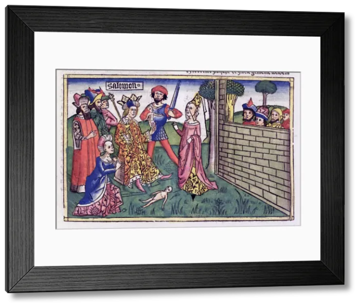 Framed Print : The Judgement of Solomon Framed Print : The Judgement of Solomon