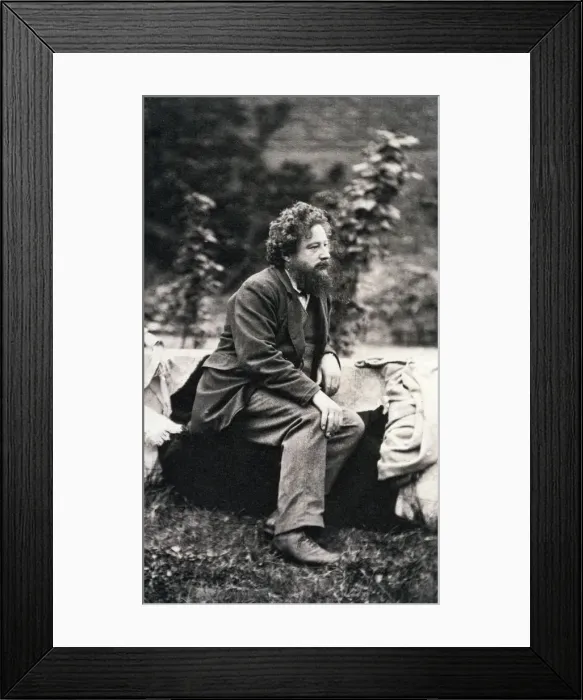 Framed Print : William Morris, English artist and designer, 19th century. Artist: Frederick Hollyer Framed Print : William Morris, English artist and designer, 19th century. Artist: Frederick Hollyer