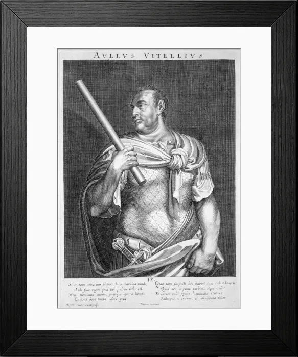 Framed Print : Aulus Vitellius, Roman Emperor, (c1590-1629). Artist: Aegidius Sadeler II Framed Print : Aulus Vitellius, Roman Emperor, (c1590-1629). Artist: Aegidius Sadeler II