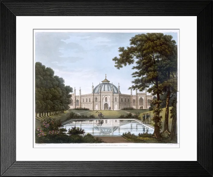 Framed Print : Brighton Pavilion, Sussex, c1816. Artist: Joseph Constantine Stadler Framed Print : Brighton Pavilion, Sussex, c1816. Artist: Joseph Constantine Stadler