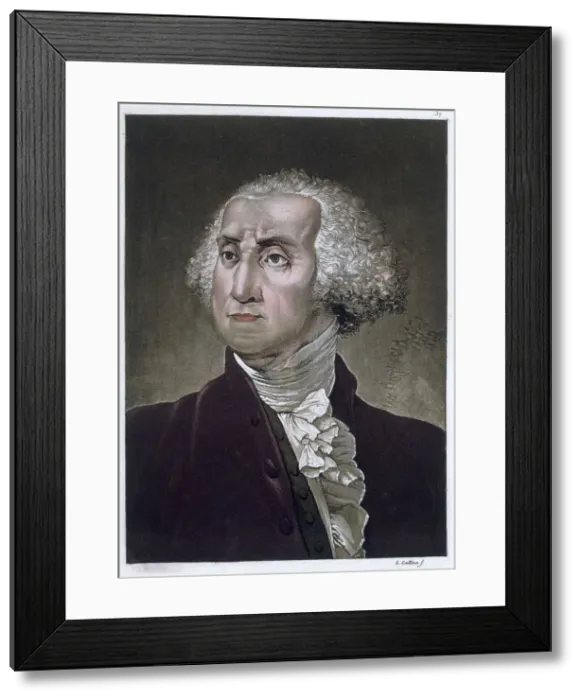 Framed Print : George Washington, first President of the United States of America, (c1820). Artist Framed Print : George Washington, first President of the United States of America, (c1820). Artist