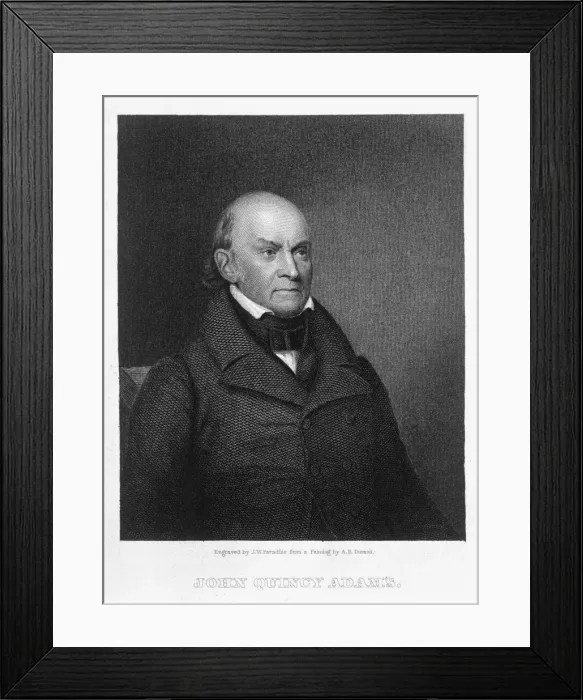 Framed Print : John Quincy Adams, 6th President of the United States of America, (19th century) Framed Print : John Quincy Adams, 6th President of the United States of America, (19th century)