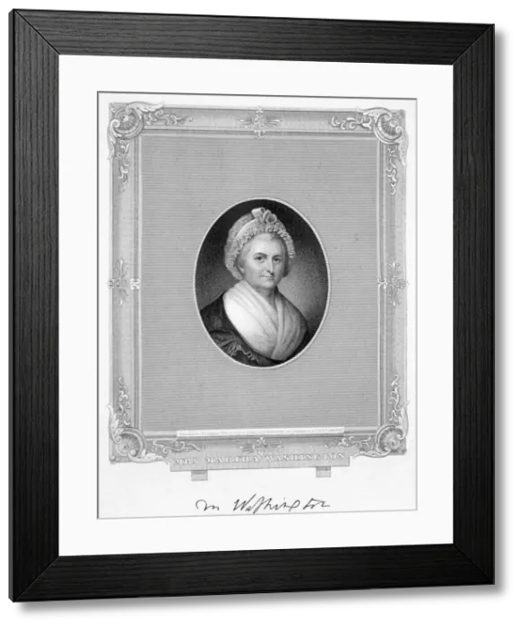 Framed Print : Martha Washington, wife of US President George Washington, (19th century). Artist Framed Print : Martha Washington, wife of US President George Washington, (19th century). Artist