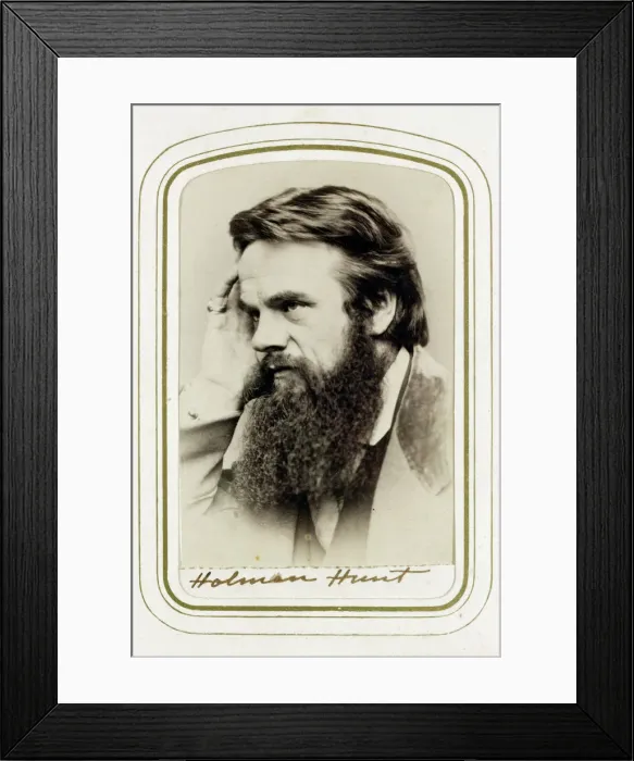 Framed Print : William Holman Hunt, English artist, 1865. Artist: Elliott & Fry Framed Print : William Holman Hunt, English artist, 1865. Artist: Elliott & Fry