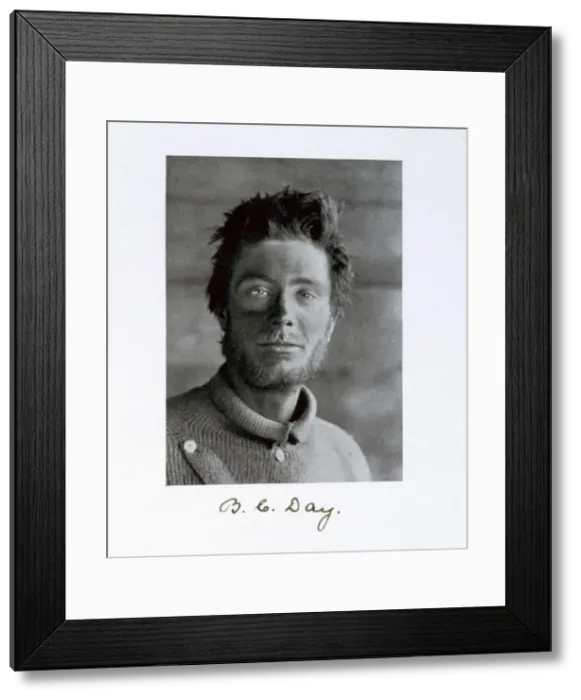 Framed Print : Bernard C Day, a member of Captain Scotts Antarctic expedition, 1910-1913. Artist Framed Print : Bernard C Day, a member of Captain Scotts Antarctic expedition, 1910-1913. Artist