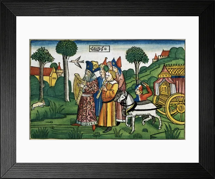 Framed Print : 2 Samuel 6: 1-5: David brings the Ark to Jerusalem Framed Print : 2 Samuel 6: 1-5: David brings the Ark to Jerusalem